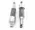 17-05693 Emgo Chrome Shorty Motorcycle Shocks Eye To 290mm 11.4