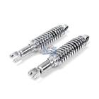 17-05695 Emgo Rear Motorcycle Shocks Set Lowering Eye To Clevis Chrome