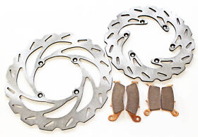 A-19885 1995-2002 Kawasaki Kx125 Kx250 Front And Rear Rip Tide Brake Rotors Pads