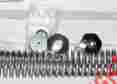 28-340 Custom Chrome 1 Pair Of 41mm Fork Springs W Height Adjusters Showa Style Forks Cci
