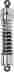 412-4021c Progressive Suspension 412 Series 13.5 Dual Shocks Chrome