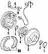 4864304 Chryslerdodgeplymouth Chrysler Oem Drum Brake Shoe Image 10
