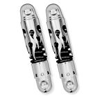 812-4007cfbs Progressive Suspension Chrome Flame Black Spring Shocks