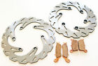 A-21431 Brake Rotors Pads For Yamaha Front Rear Riptide 191916570210