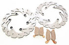 A-81634 Yamaha Front Rear Riptide Brake Rotor Disc Pads 191916568590