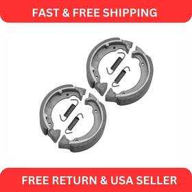 Fl4518bs124hy Caltric Front And Rear Brake Shoes For Suzuki Fa50 Shuttle 1980-1991 Scooter