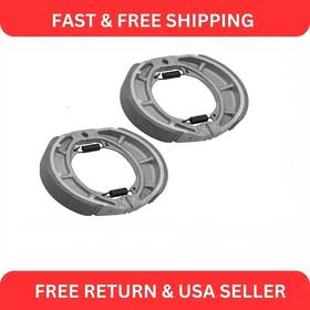 Fl4993bs137hy Caltric Front And Rear Brake Shoes For Suzuki Ts125 Ts125er Duster 1974-1981