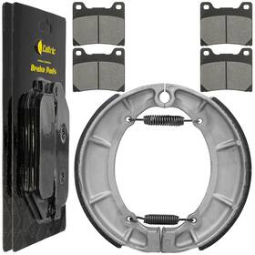 Fl5219bs148hy Caltric Front Brake Pads And Rear Shoes For Yamaha Xv700 Virago 700 1984-1987
