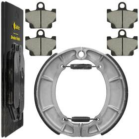 Fl5232bs148hy Caltric Front Brake Pads And Rear Shoes For Yamaha Xj750 Xj750d Xj750m Maxim 750 1981-83