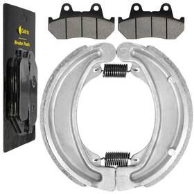 Fl5272bs150hy Caltric Front Brake Pads And Rear Shoes For Honda Vt500c Shadow 500 1983-1986 Fl5272bs150hy Caltric Front Brake Pads And Rear Shoes For Honda Vt500c Shadow 500 1983-1986