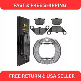 Fl5337bs154hy Caltric Front Brake Pads And Rear Shoes For Kawasaki Vn750 Vulcan 750 1986-2006 Fl5337bs154hy Caltric Front Brake Pads And Rear Shoes For Kawasaki Vn750 Vulcan 750 1986-2006