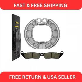 Fl8985bs149hy Caltric Front Brake Pads And Rear Shoes For Honda Cb750 Nighthawk 750 1991-2003