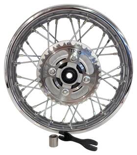 Cruwwttr90 Cru Products Complete Rear Rim Wheel Brake Sprocket For Yamaha Ttr 90 Ttr90