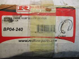 Bp04-240 Dextero Redline Dexter Brake Shoes Electric Brakes