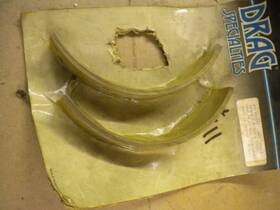 Drag Specialties Ds-325398 1958-1962 Rear Brake Shoe Linings Harley-davidson 41802-58