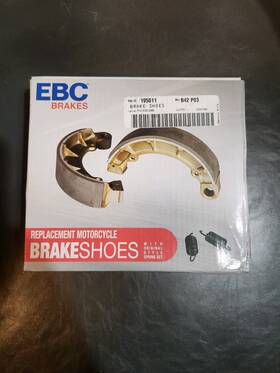195011 Ebc Brake Shoes 606 For A Suzuki Motorcycles Nos