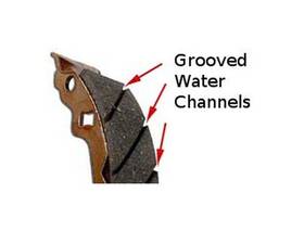 Ebc 840655006749 Grooved Front Brake Shoes 311g