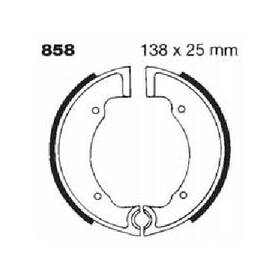 Ebc 840655008903 Standard Organic Brake Shoes 858 Fits 1968 Triumph Cub 500 Front/rear