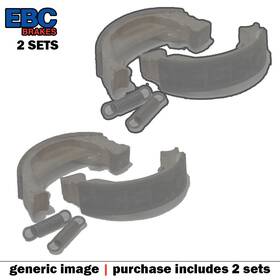 38-5714 Ebc Brakes Grooved Organic Brake Shoes 714g 2 Packs - Enough For Wheels