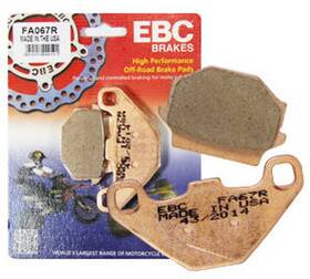 Fa84sv Ebc Brakes Front Street High Durability Off Road Sintered Blend Brake Pads