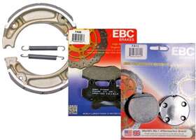 Fa86 Ebc 310 Front Brake Pads And Rear Shoes 1985-87 Honda Cmx250c Rebel -