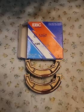 61-5060 Ebc Y506 Brakes Motorcycle Brake Shoes Tucker Rocky New Old Stock