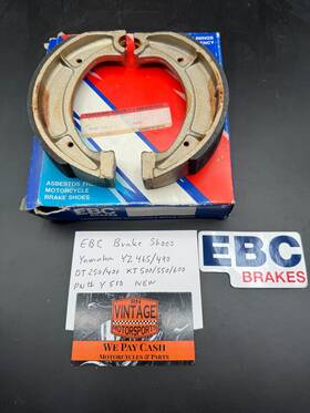 Y510 Ebc Brake Shoes Yamaha Yz465/490 Dt250/400 Xt500/550/600 Part # New