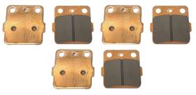 64-51862 Emgo Qty 3 Rear Brake Caliper Pads For Yamaha 1989 Yz125 Yz250 Severe Duty