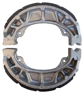 93-39153-16 Emgo Front Or Rear Grooved Brake Shoe For Honda 1972-74 Cl100 Scrambler