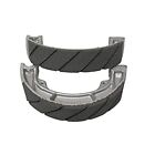 93-42056 Emgo Water Grooved Brake Shoe Sold By Pair Fits Suzuki