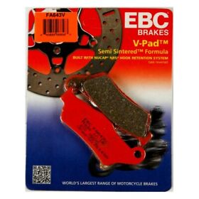 Fa643v For Harley-davidson Street 500 14-15 Brake Pads Ebc V-pads Front Left