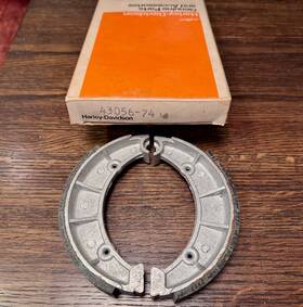 Harley Davidson 43056-74 Aermacchi Ss Sx 175 250 Front Brake Shoe Set
