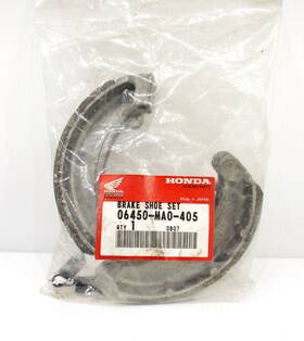 Honda 06450-ma0-405 Genuine Cr250r Cr450r Xr500r Oem Front Brake Shoe Kit New