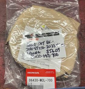 06430-mcl-700 Honda 3892a 2003 Vt750 Oem Rear Brakes 06430-mcl-700 Honda 3892a 2003 Vt750 Oem Rear Brakes