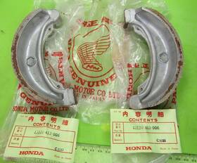 43120-413-006 Honda 43120-413-000 Brake Shoes 1978-1981 Cm400t Hawk P/n Vintage Nos Oem