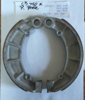 Honda 43120300010 Cb750 Cb650 Rear Brake Shoes 43120-393-003 43120-393-006 43120-300-010 Hr6