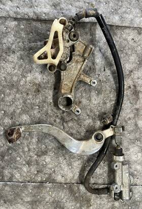 43150-kz4-j41 Honda Crf250x Rear Brake Pedal Master Cylinder Caliper 2004 04-12 Crf 250 X