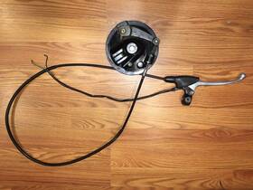 451a0-kb7-000 Honda 1982-83 Xl250r Front Brake Panel Oem With Lever Perch And Cable Complete