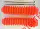Ku20002fa Daystar Pr Off Road Dirt Bike Shock Or Fork Boots Hot Fluorescent Neon Orange Universal