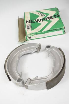 1-gf1104 Newfren Gf1104 Norton 750 Commando Rear Brake Shoes New