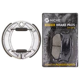 3lp-25805-00-00 Niche Mk1002689 Brake Pad With Shoe Set For Yamaha Front Rear Organic