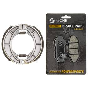 43082-0095 Niche Mk1002719 Brake Pad With Shoe Set For Kawasaki Eliminator Front Rear Organic