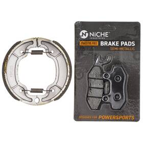5rm-f5805-20 Niche Mk1002775 Brake Pad With Shoe Set For Yamaha Ttr230 Front Rear Semi-metallic