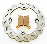 P-16040 Honda Rear Rip Tide Brake Rotor And Pads 191916568767