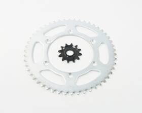 808478 Race-driven Sprockets Fit Yamaha Yz125 2005 - 2014 Front And Rear Silver 12/50