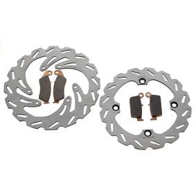 Race-driven A-16035 Brake Rotors And Pads For Honda Cr125 1995-1997 Front Rear Riptide Brakes