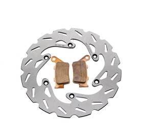 F-53495 Race-driven Rear Riptide Brake Rotor Discs And Pads Fits 1998 - 2003 Ktm 300 Exc