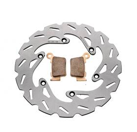 F-53511 Race-driven Brake Rotors And Pads For Ktm 300 Mxc 2005 Riptide Rear Discs