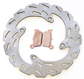 P-10658 Race-driven 2004-2013 Kawasaki Kx250f Rear Riptide Brake Rotor And Severe Duty Pads