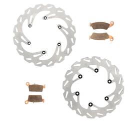 P-85241 Race-driven Brake Rotor Disc And Pads Yamaha Wr400f Wr400 1999 2000 Front Rear Riptide P-85241 Race-driven Brake Rotor Disc And Pads Yamaha Wr400f Wr400 1999 2000 Front Rear Riptide